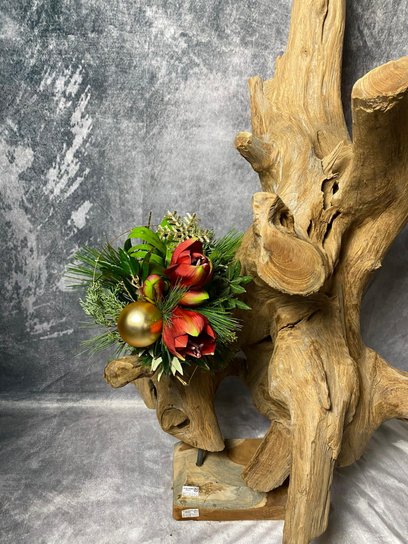 Weihnachtsstrauß - AMARYLLIS ROT oder WEISS