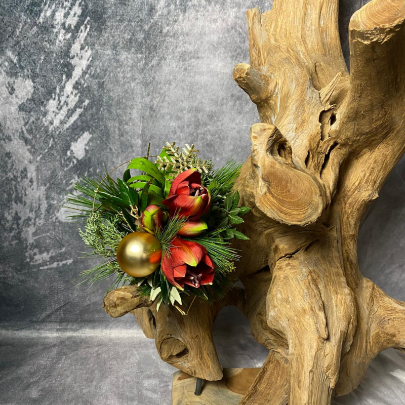 Weihnachtsstrauß - AMARYLLIS ROT oder WEISS